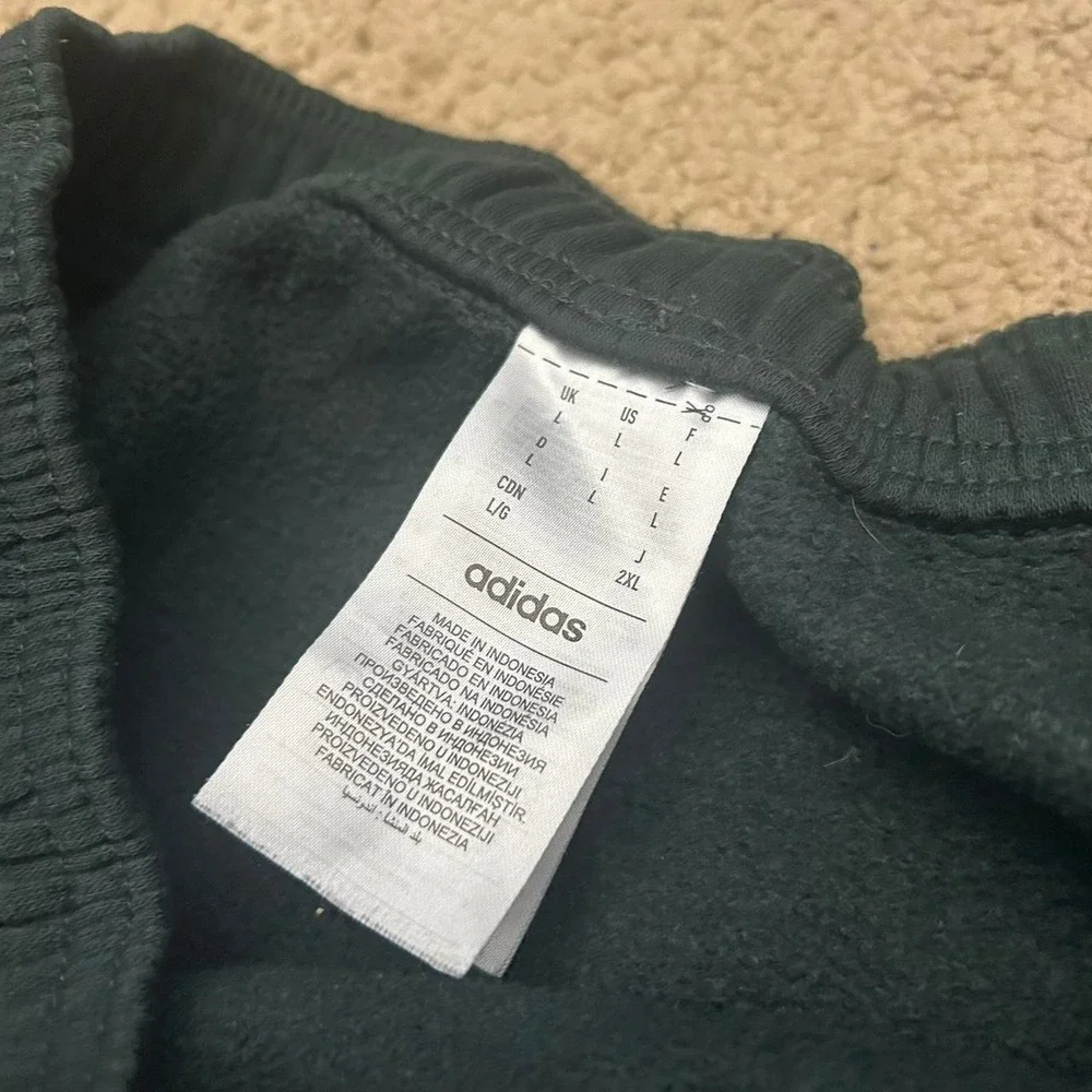 Adidas green sweatpants Size L
